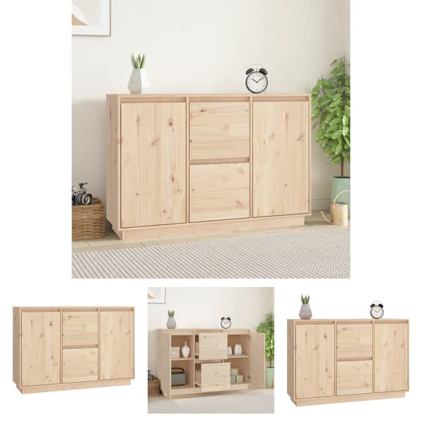 The Living Store Senkki 111x34x75 cm täysi mänty - Tarjoilupöydät & senkit