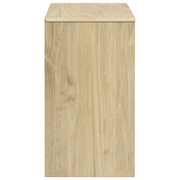 The Living Store Skänk SAUDA ek 114x43x75,5 cm massiv furu -  Skänkar & serveringsbord