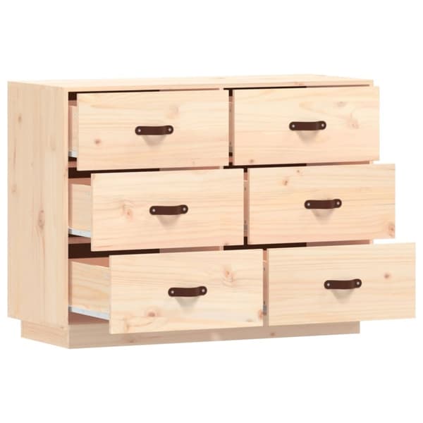 The Living Store skænk 110x40x75 cm massivt fyrretræ -  Skænke