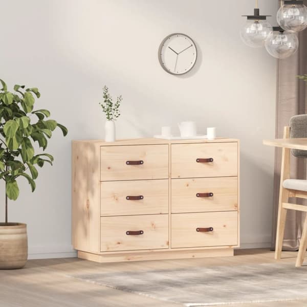 The Living Store skænk 110x40x75 cm massivt fyrretræ -  Skænke
