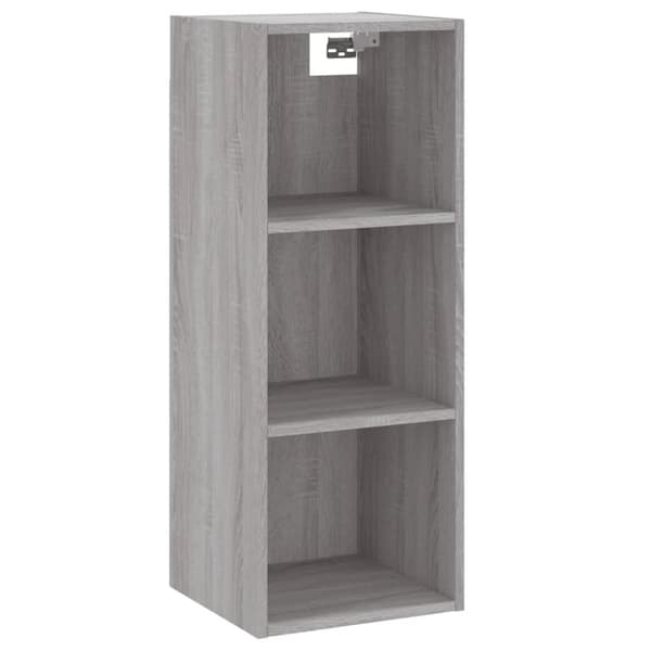 The Living Store højskab 34,5x34x180 cm konstrueret træ grå sonoma-eg - Skænke
