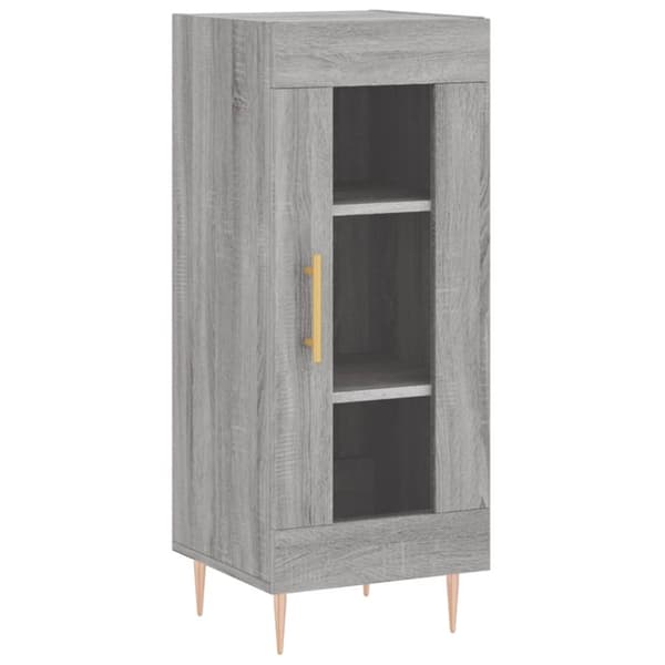 The Living Store højskab 34,5x34x180 cm konstrueret træ grå sonoma-eg - Skænke