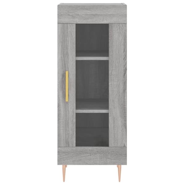 The Living Store højskab 34,5x34x180 cm konstrueret træ grå sonoma-eg - Skænke