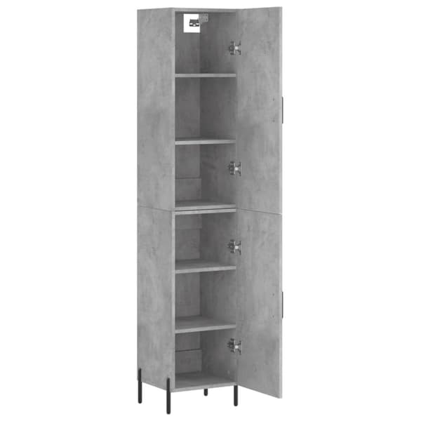 The Living Store skab 34,5x34x180 cm konstrueret træ betongrå - Skænke