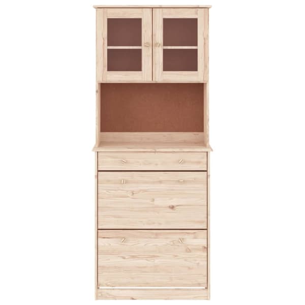 The Living Store Kaappi ALTA 77x35x188 cm täysi mänty -  Tarjoilupöydät & senkit