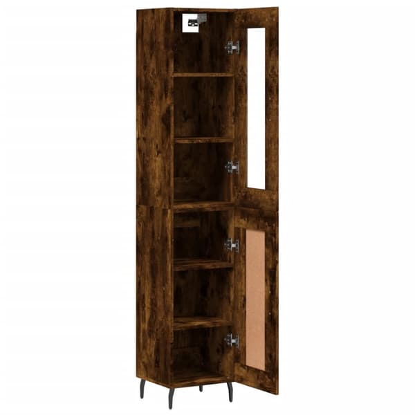 The Living Store skab 34,5x34x180 cm konstrueret træ røget egetræ -  Skænke