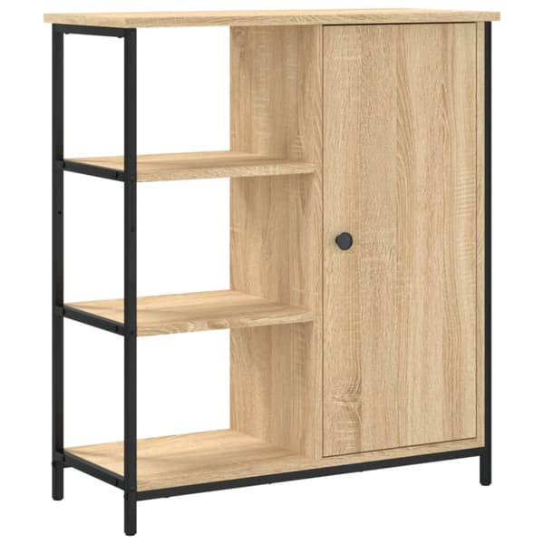 The Living Store Skänk sonoma-ek 70x30x80 cm konstruerat trä - Skänkar & serveringsbord