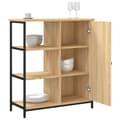 Miniatyrbild 5 av 11: The Living Store Skänk sonoma-ek 70x30x80 cm konstruerat trä -  Skänkar & serveringsbord