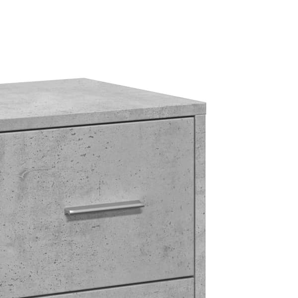 The Living Store Senkki betoninharmaa 60x31x84 cm tekninen puu - Tarjoilupöydät & senkit