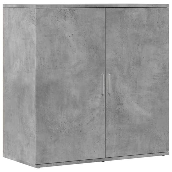 The Living Store Senkki betoninharmaa 79x38x80 cm tekninen puu -  Tarjoilupöydät & senkit