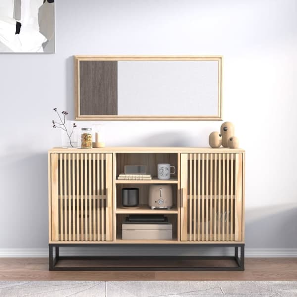 The Living Store skænk 105x30x65 cm konstrueret træ - Skænke