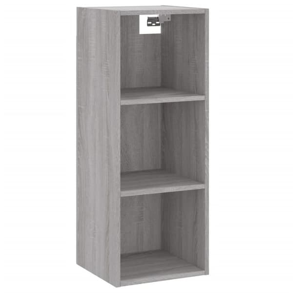 The Living Store højskab 34,5x34x180 cm konstrueret træ grå sonoma-eg - Skænke