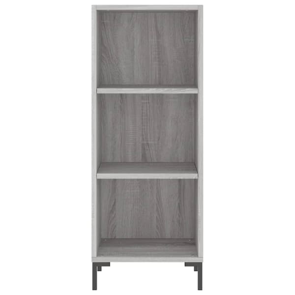 The Living Store højskab 34,5x32,5x180 cm konstrueret træ grå sonoma-eg - Skænke