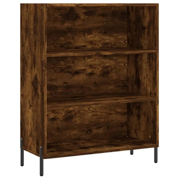 The Living Store Kaappi savutammi 69,5x34x180 cm tekninen puu -  Tarjoilupöydät & senkit