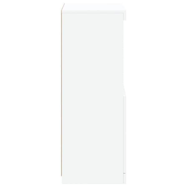 The Living Store skænk med LED-lys 41x37x100 cm hvid - Skænke