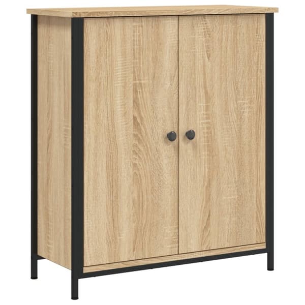 The Living Store Skänk sonoma-ek 70x30x80 cm konstruerat trä - Skänkar & serveringsbord