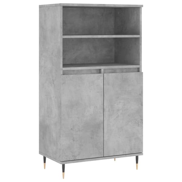 The Living Store skab 60x36x110 cm konstrueret træ Betongrå - Skænke