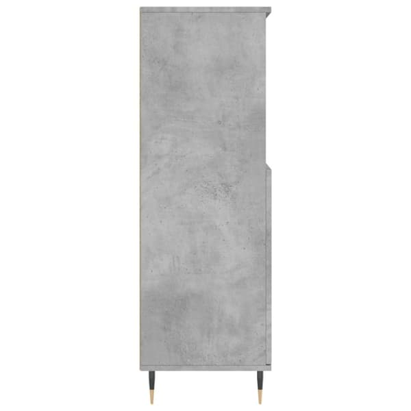The Living Store skab 60x36x110 cm konstrueret træ Betongrå -  Skænke