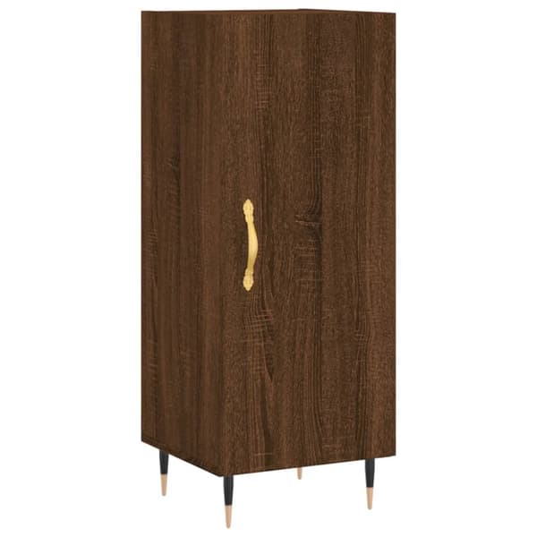 The Living Store skab 34,5x34x180 cm konstrueret træ brun egetræsfarve -  Skænke