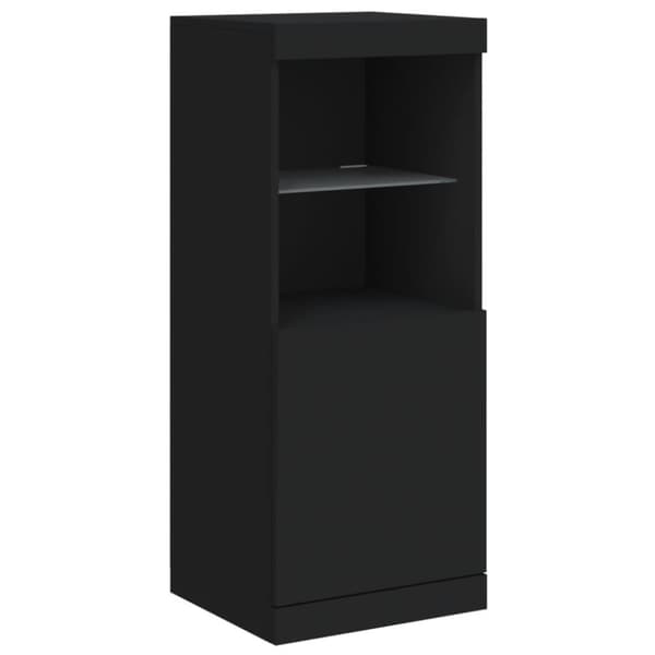 The Living Store skænk med LED-lys 41x37x100 cm sort - Skænke