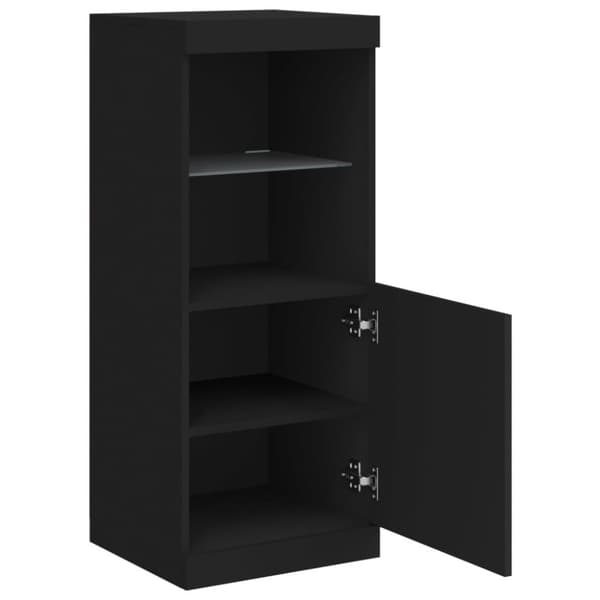 The Living Store skænk med LED-lys 41x37x100 cm sort - Skænke