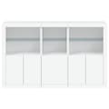 Miniatyrbild 7 av 11: The Living Store Skänk med LED-belysning vit 162x37x100 cm -  Skänkar & serveringsbord