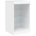 Pikkukuva 11 / 11: The Living Store Senkki LED-valoilla valkoinen 123x37x67 cm -  Tarjoilupöydät & senkit