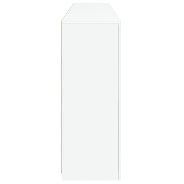 The Living Store Senkki LED-valoilla valkoinen 181,5x37x100 cm -  Tarjoilupöydät & senkit