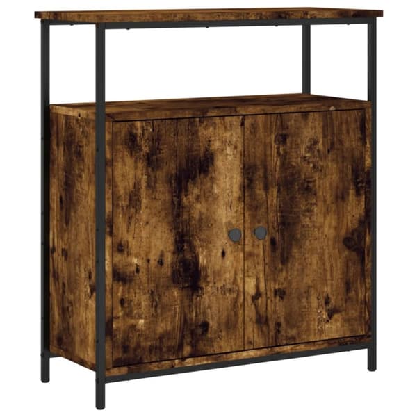 The Living Store Senkki savutammi 70x30x80 cm tekninen puu - Tarjoilupöydät & senkit