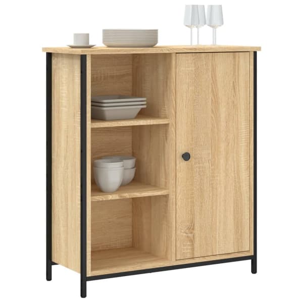 The Living Store Senkki Sonoma-tammi 70x30x80 cm tekninen puu - Tarjoilupöydät & senkit