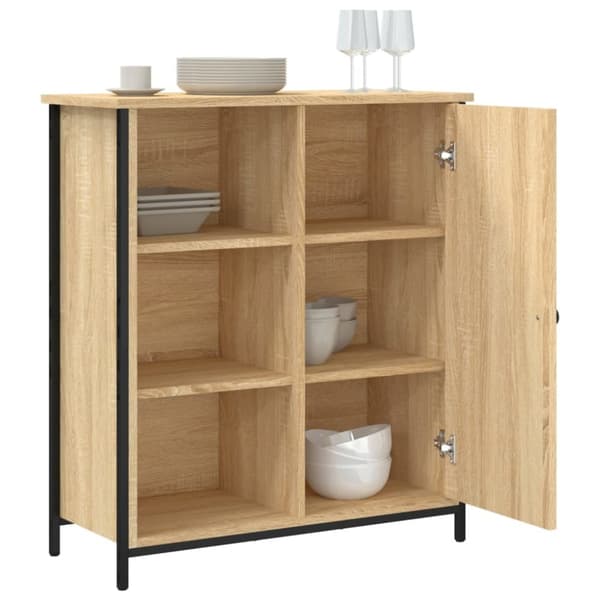 The Living Store Senkki Sonoma-tammi 70x30x80 cm tekninen puu - Tarjoilupöydät & senkit