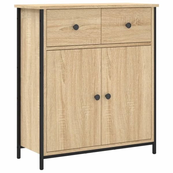 The Living Store Skänk sonoma-ek 70x30x80 cm konstruerat trä -  Skänkar & serveringsbord