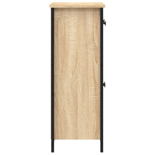 The Living Store Skänk sonoma-ek 70x30x80 cm konstruerat trä -  Skänkar & serveringsbord