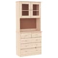 Miniatyrbillede 3 af 11: The Living Store skænk ALTA 77x35x165 cm massivt fyrretræ -  Skænke