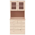 Miniatyrbillede 4 af 11: The Living Store skænk ALTA 77x35x165 cm massivt fyrretræ -  Skænke