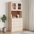 Miniatyrbillede 2 af 11: The Living Store skænk ALTA 77x35x165 cm massivt fyrretræ -  Skænke