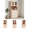 Miniatyrbillede 1 af 11: The Living Store skænk ALTA 77x35x165 cm massivt fyrretræ -  Skænke