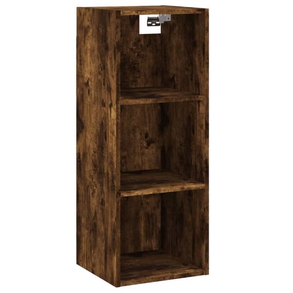The Living Store skab 34,5x32,5x180 cm konstrueret træ Røget egetræsfarve -  Skænke