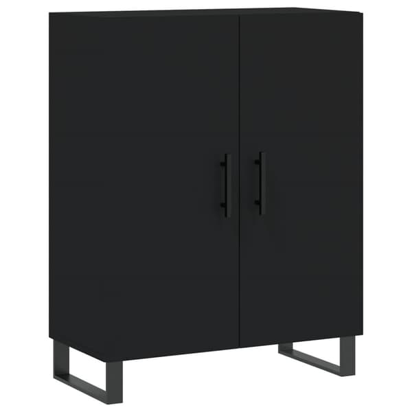 The Living Store højskab 69,5x34x180 cm konstrueret træ sort - Skænke