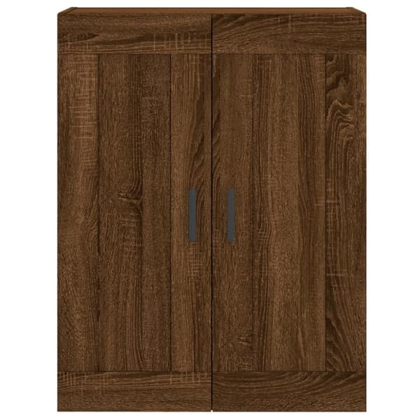 The Living Store højskab 69,5x34x180 cm konstrueret træ brun egetræsfarve - Skænke