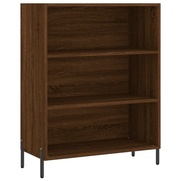 The Living Store højskab 69,5x34x180 cm konstrueret træ brun egetræsfarve - Skænke