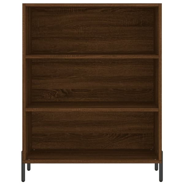 The Living Store højskab 69,5x34x180 cm konstrueret træ brun egetræsfarve - Skænke
