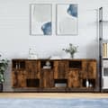Pikkukuva 2 / 11: The Living Store Senkit 3 kpl savutammi tekninen puu -  Tarjoilupöydät & senkit