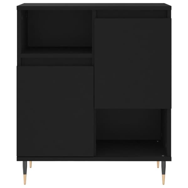 The Living Store Senkit 3 kpl musta tekninen puu -  Tarjoilupöydät & senkit