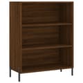 Pikkukuva 5 / 11: The Living Store Kaappi ruskea tammi 69,5x32,5x180 cm tekninen puu -  Tarjoilupöydät & senkit