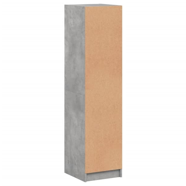 The Living Store skab med glaslåger 35x37x142 cm betongrå - Skænke