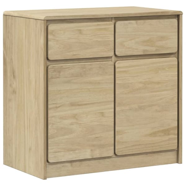 The Living Store Sidobord SAUDA ek 80x43x75,5 cm massiv furu - Skänkar & serveringsbord