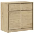 Pikkukuva 3 / 10: The Living Store Senkki SAUDA tammenvärinen 80x43x75,5 cm täysi mänty -  Tarjoilupöydät & senkit