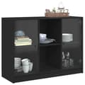 Pikkukuva 6 / 11: The Living Store Senkki musta 102x37x75,5 cm tekninen puu -  Tarjoilupöydät & senkit