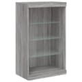 Pikkukuva 4 / 11: The Living Store Senkki LED-valoilla harmaa Sonoma 60,5x37x100 cm -  Tarjoilupöydät & senkit